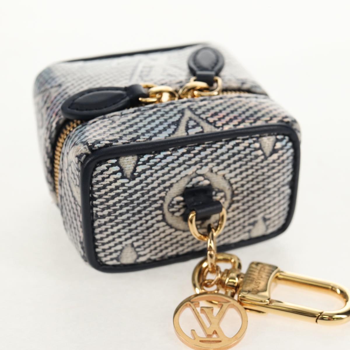 LOUIS VUITTON Laminated Jacquard Bijoux Sac Micro Vanity Bag R95559 Auth 129778M