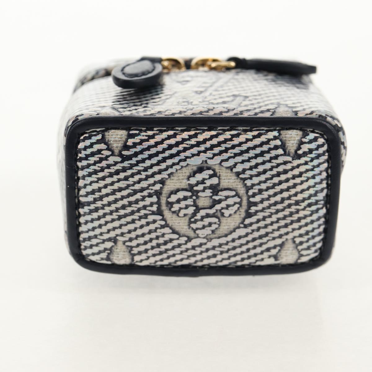 LOUIS VUITTON Laminated Jacquard Bijoux Sac Micro Vanity Bag R95559 Auth 129778M