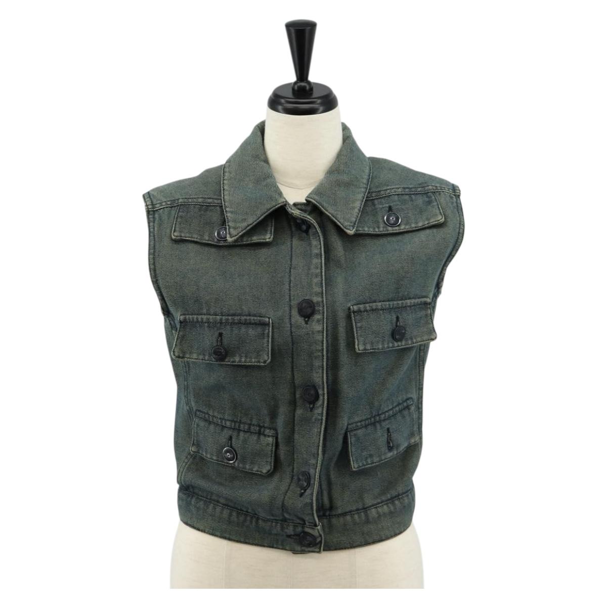 CHANEL Best Cotton Blue CC Auth 129779M