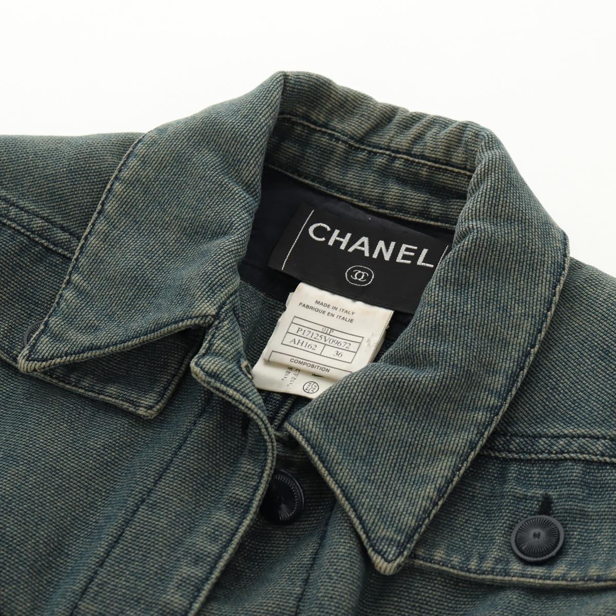CHANEL Best Cotton Blue CC Auth 129779M