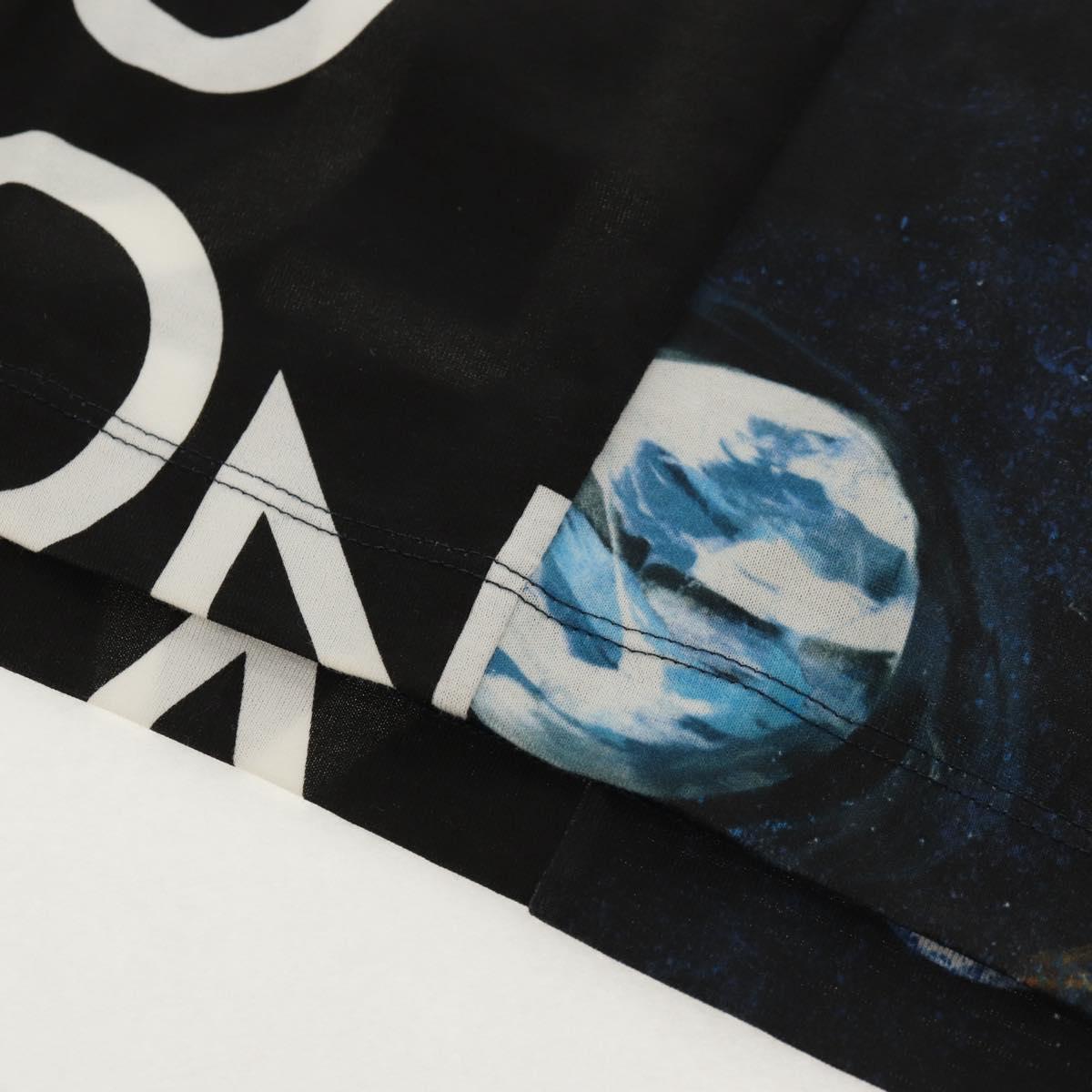 LOUIS VUITTON Short Sleeved T-shirt Cotton Black LV Auth 129780M