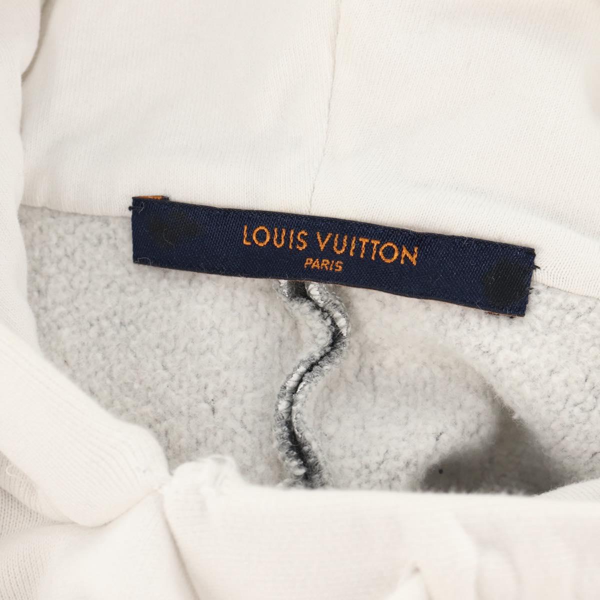 LOUIS VUITTON Parker Cotton XL White LV Auth 129781M