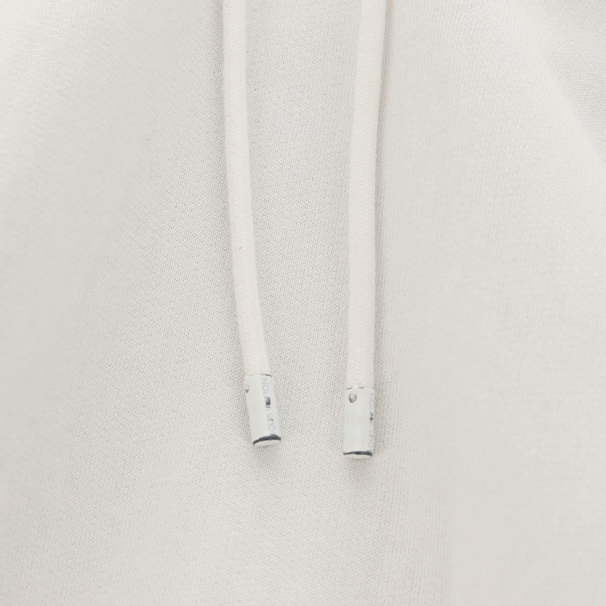 LOUIS VUITTON Parker Cotton XL White LV Auth 129781M