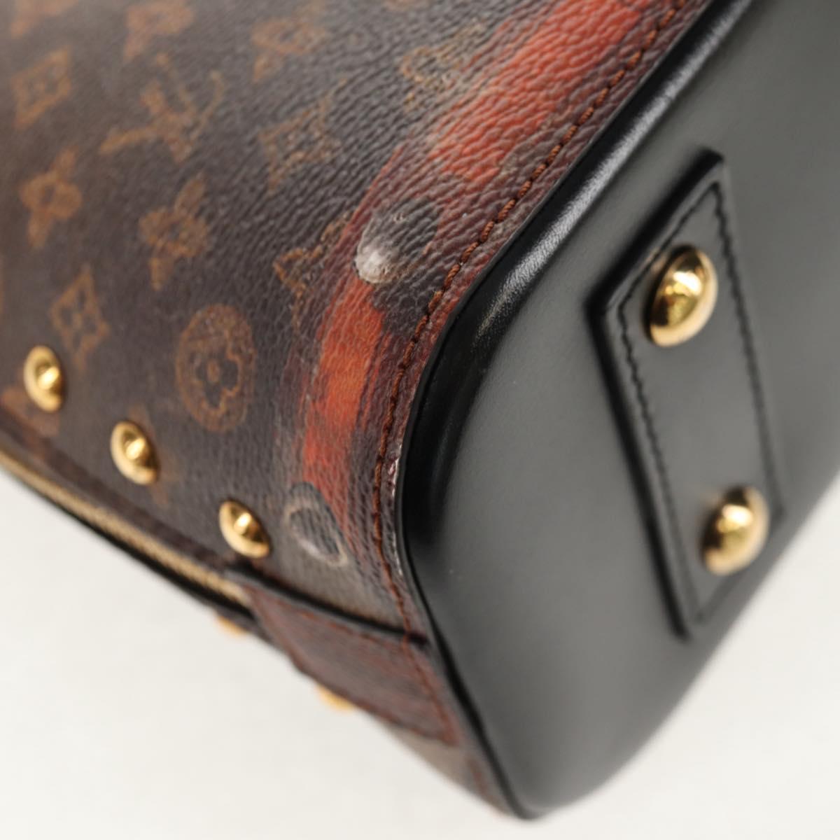 LOUIS VUITTON Monogram Trompeille Alma BB Time Trunk Bag M53152 Auth 129787M