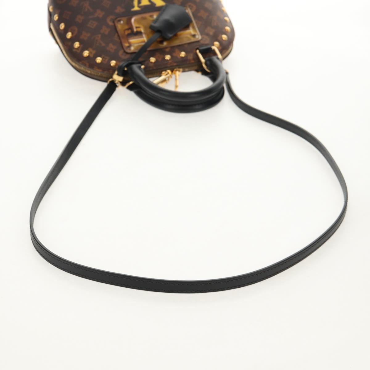 LOUIS VUITTON Monogram Trompeille Alma BB Time Trunk Bag M53152 Auth 129787M