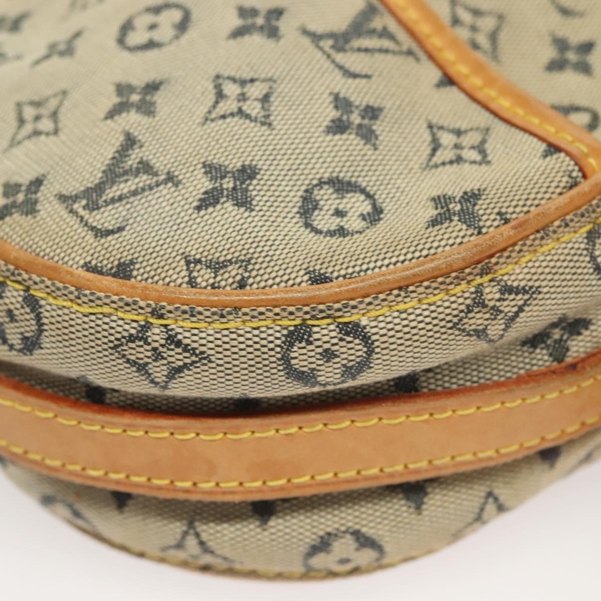 LOUIS VUITTON Monogram Mini Jeanne PM Shoulder Bag Blue M92001 LV Auth 129801
