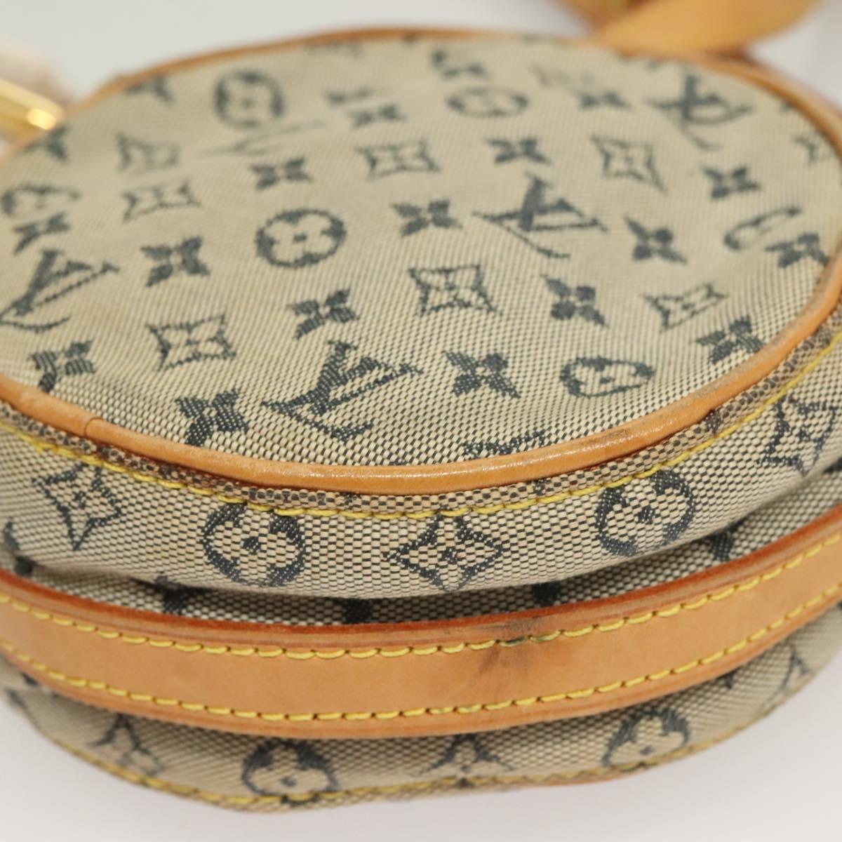 LOUIS VUITTON Monogram Mini Jeanne PM Shoulder Bag Blue M92001 LV Auth 129801