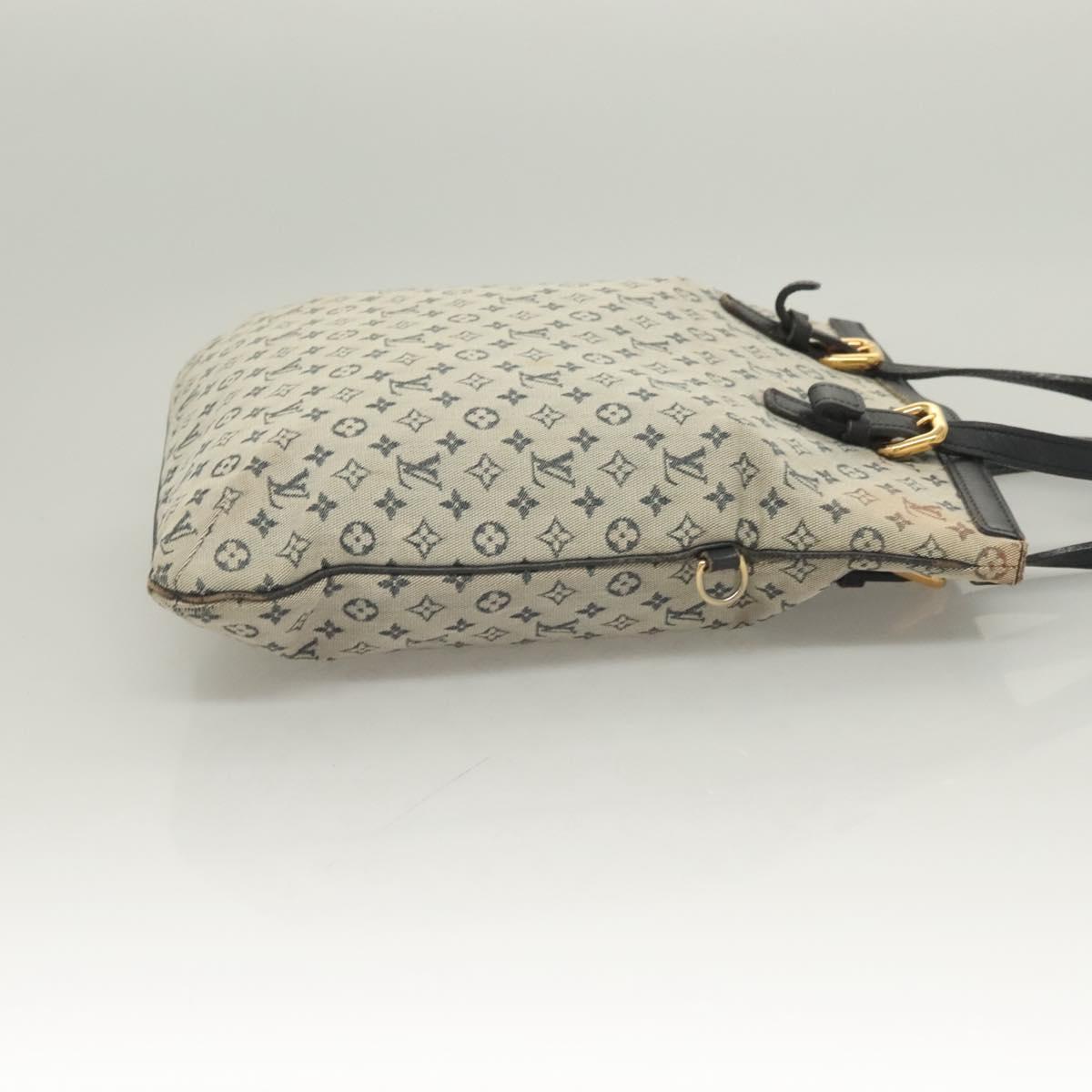 LOUIS VUITTON Monogram Mini Françoise Tote Bag 2way Blue M92208 LV Auth 129802