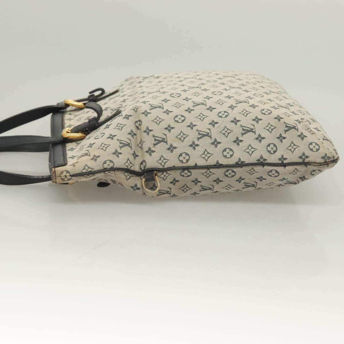 LOUIS VUITTON Monogram Mini Françoise Tote Bag 2way Blue M92208 LV Auth 129802