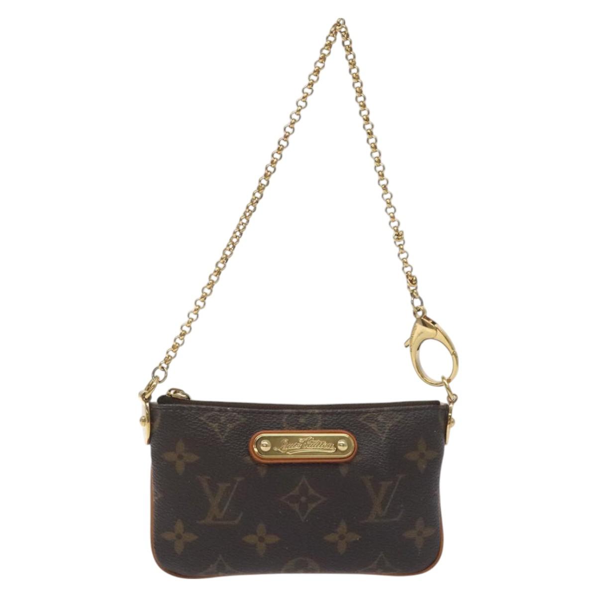 LOUIS VUITTON Monogram Pochette Mira PM Accessory Pouch M60095 LV Auth 129805