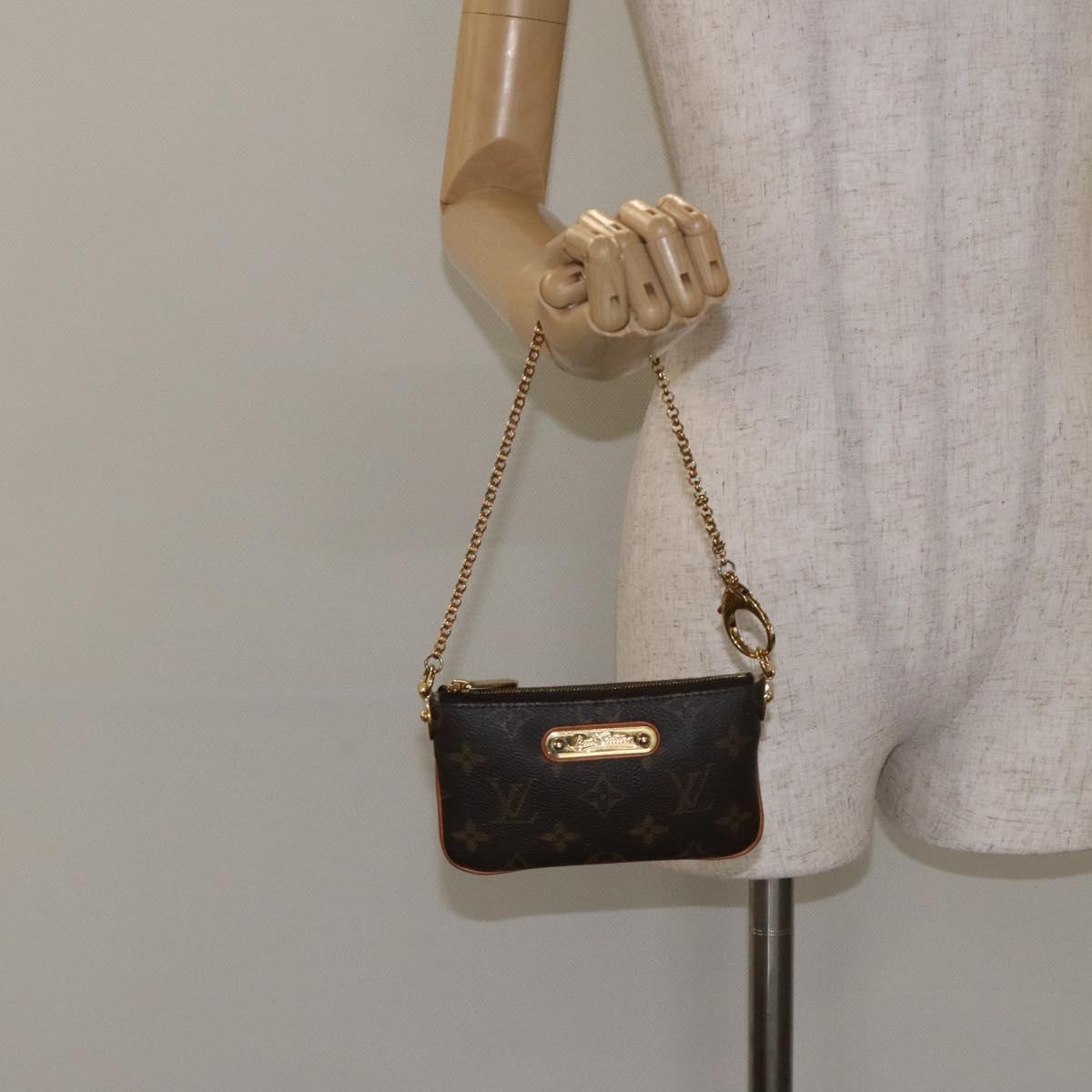 LOUIS VUITTON Monogram Pochette Mira PM Accessory Pouch M60095 LV Auth 129805V