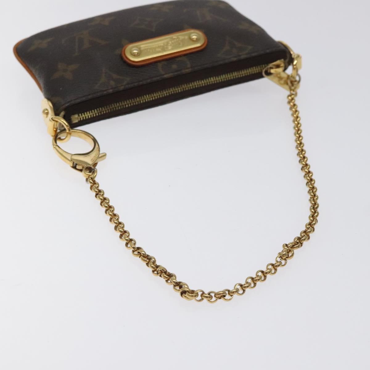 LOUIS VUITTON Monogram Pochette Mira PM Accessory Pouch M60095 LV Auth 129805