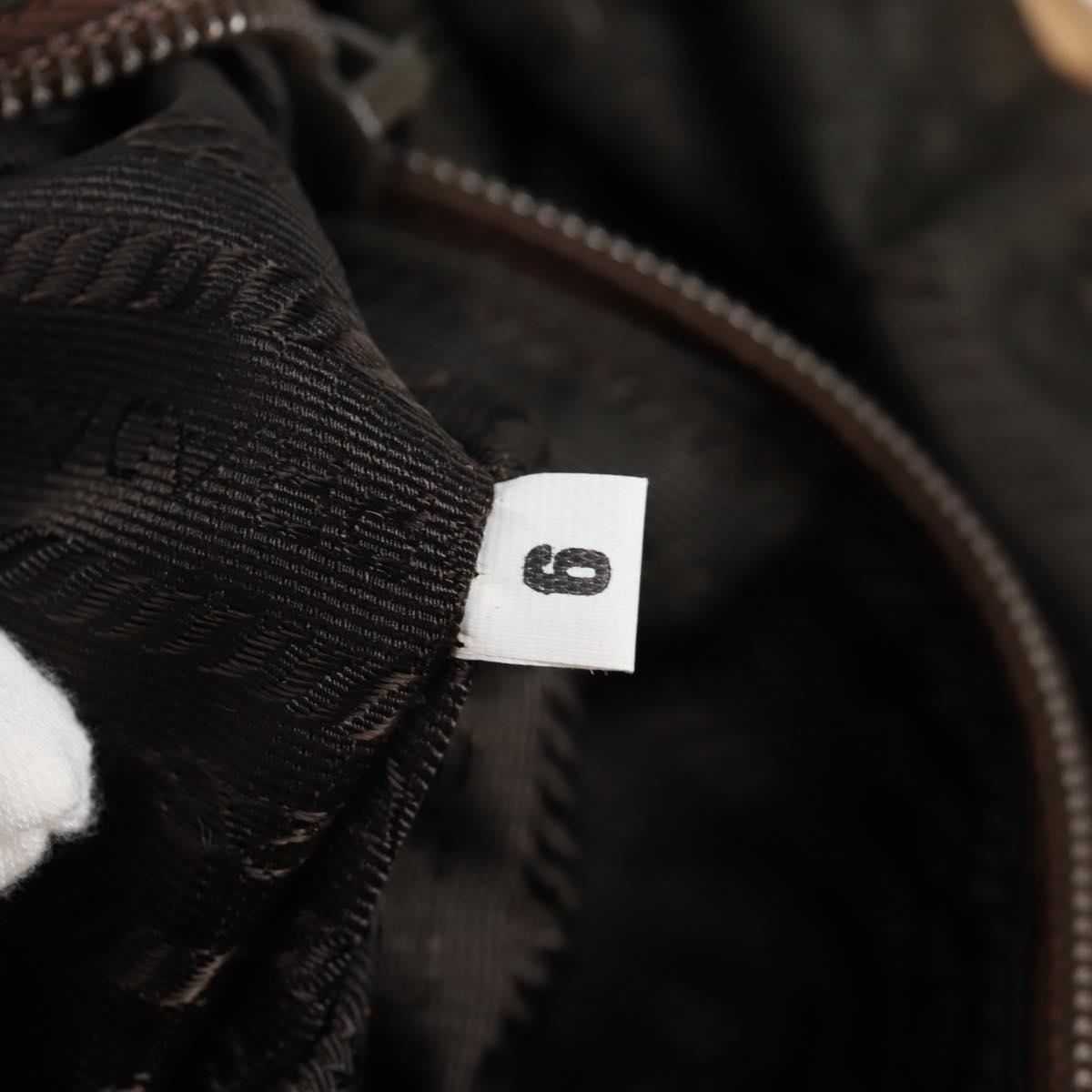 PRADA Chain Tote Bag Satin Gold Auth 129815