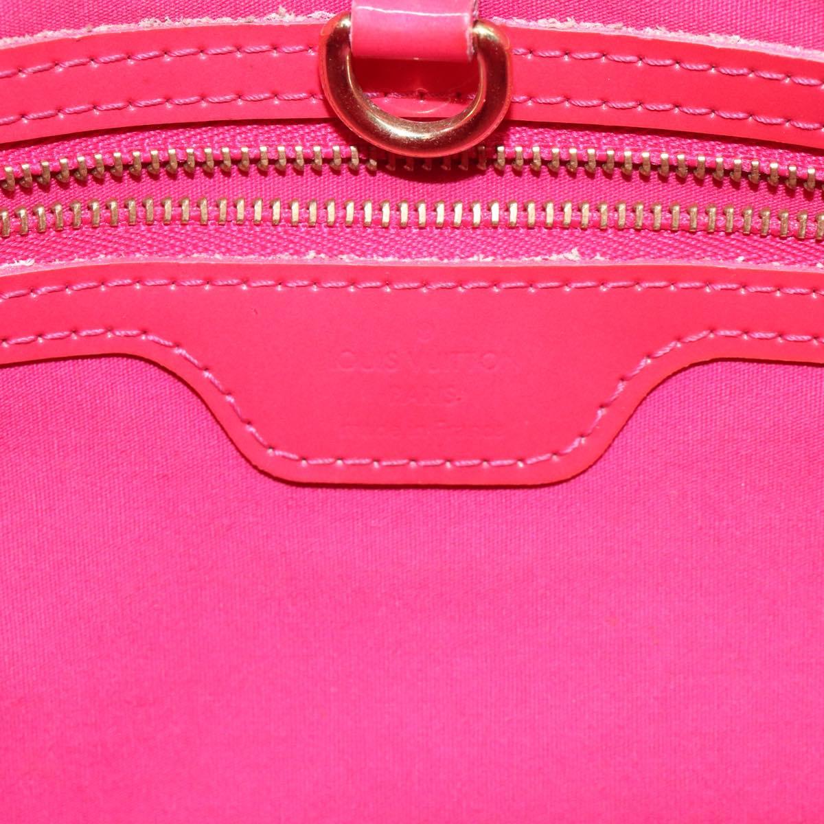 LOUIS VUITTON Monogram Vernis Wilshire PM Hand Bag Rose Pop M93643 Auth 129819