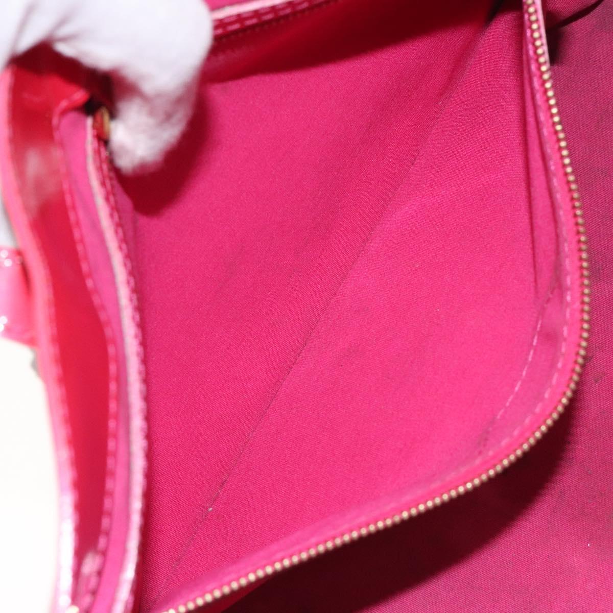 LOUIS VUITTON Monogram Vernis Wilshire PM Hand Bag Rose Pop M93643 Auth 129819