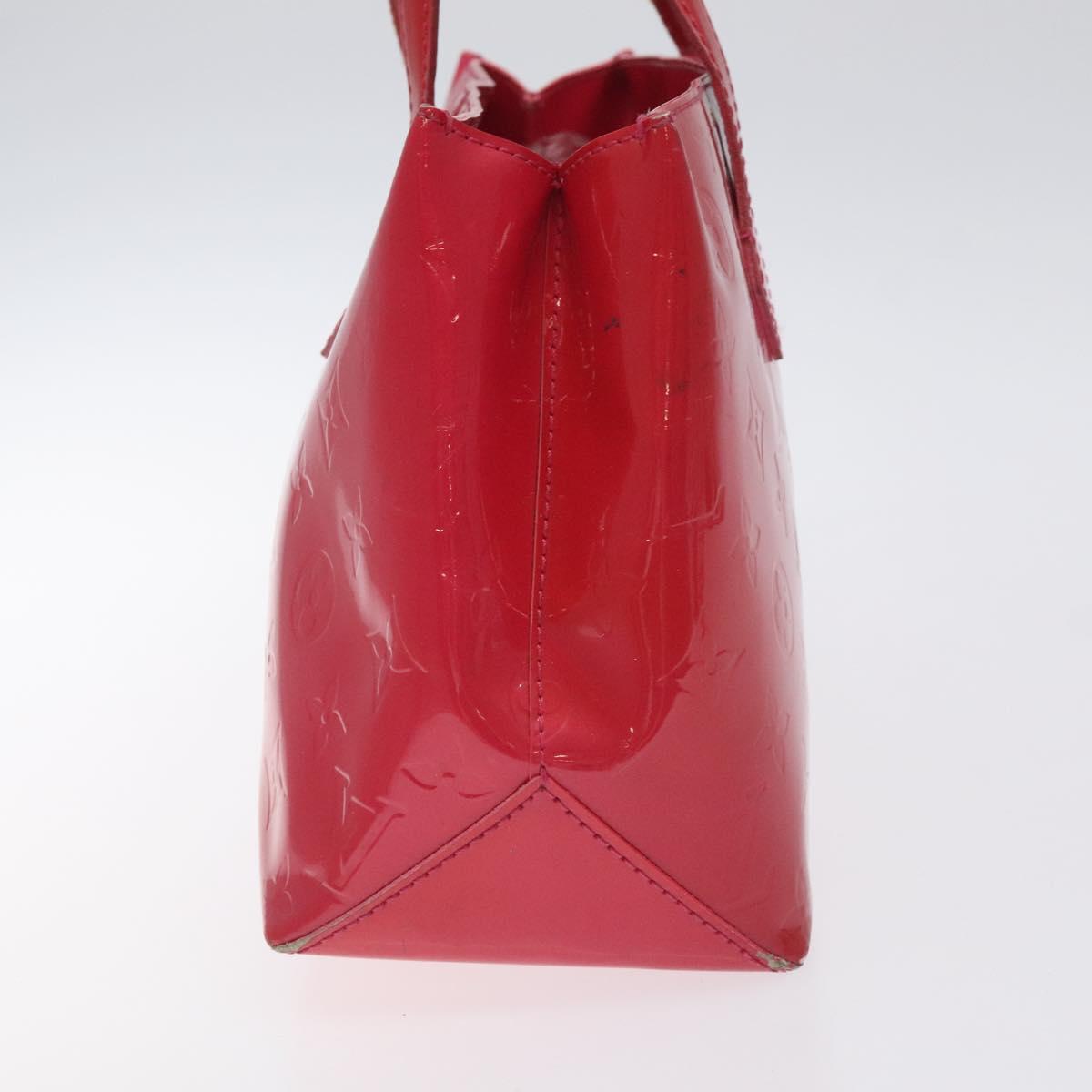 LOUIS VUITTON Monogram Vernis Wilshire PM Hand Bag Rose Pop M93643 Auth 129819