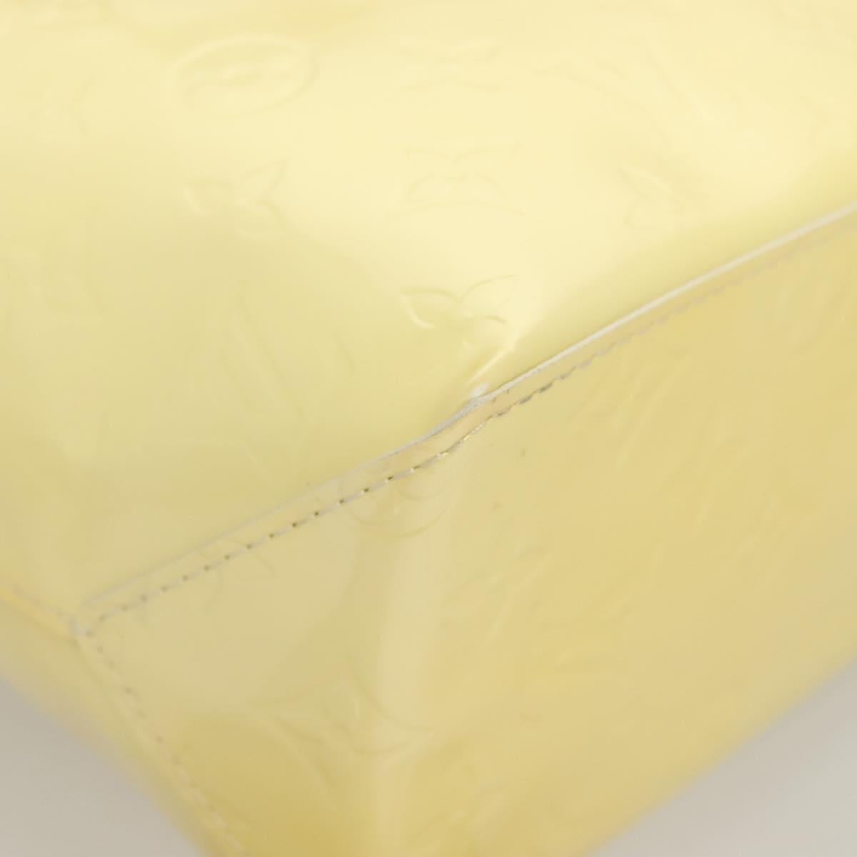 LOUIS VUITTON Monogram Vernis Reade PM Hand Bag Perle M91336 LV Auth 129822