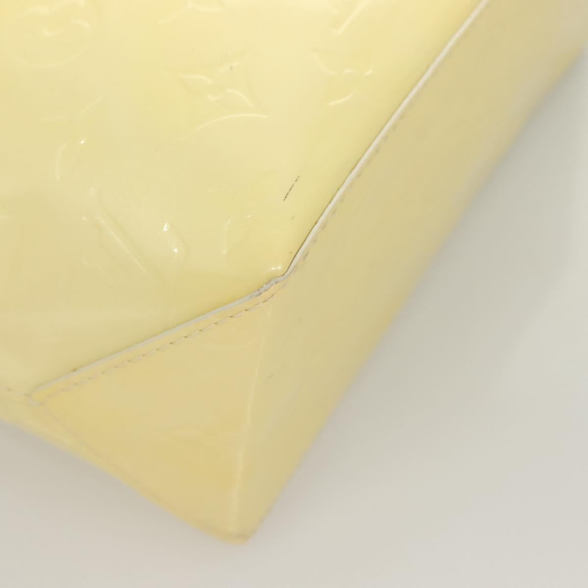 LOUIS VUITTON Monogram Vernis Reade PM Hand Bag Perle M91336 LV Auth 129822