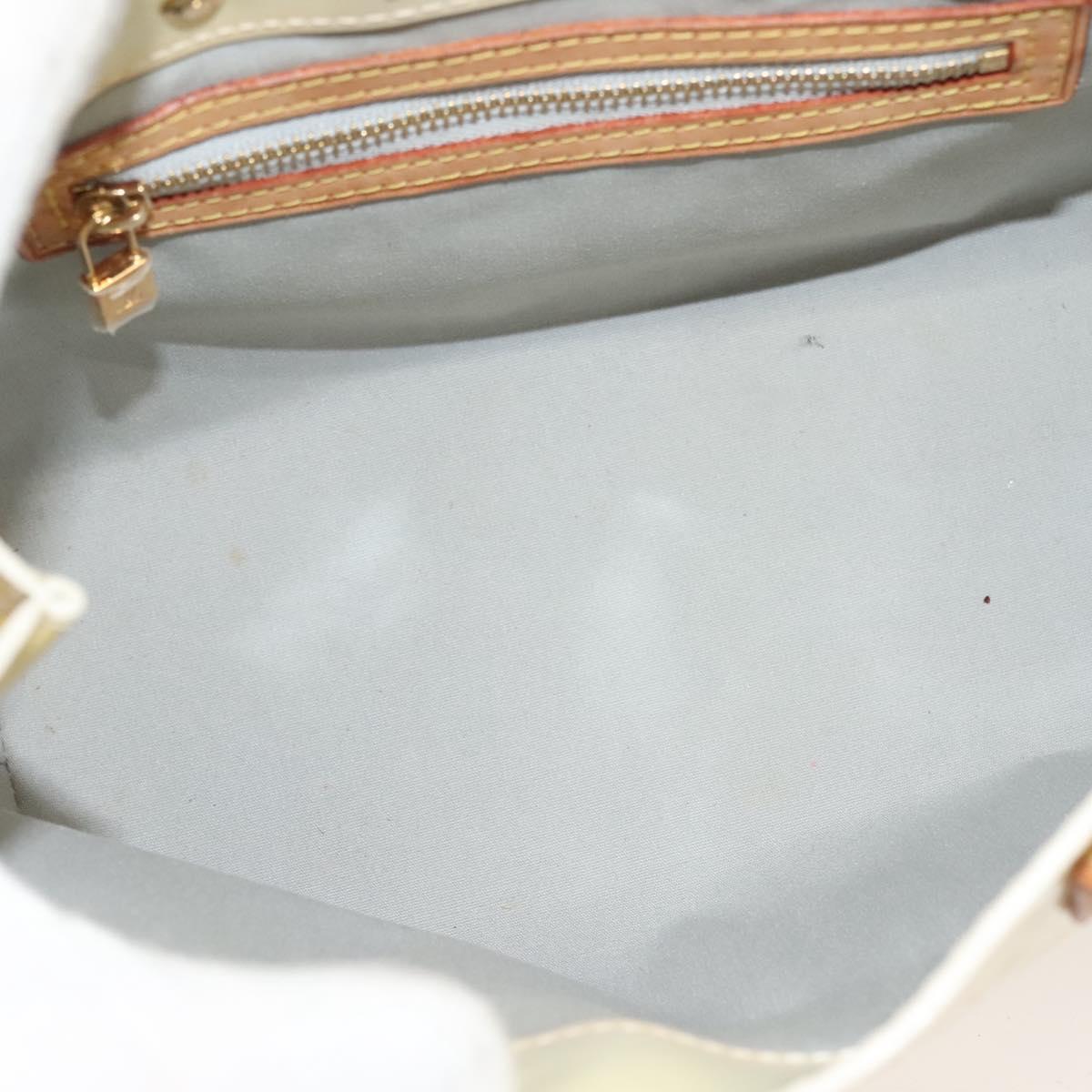 LOUIS VUITTON Monogram Vernis Reade PM Hand Bag Perle M91336 LV Auth 129822