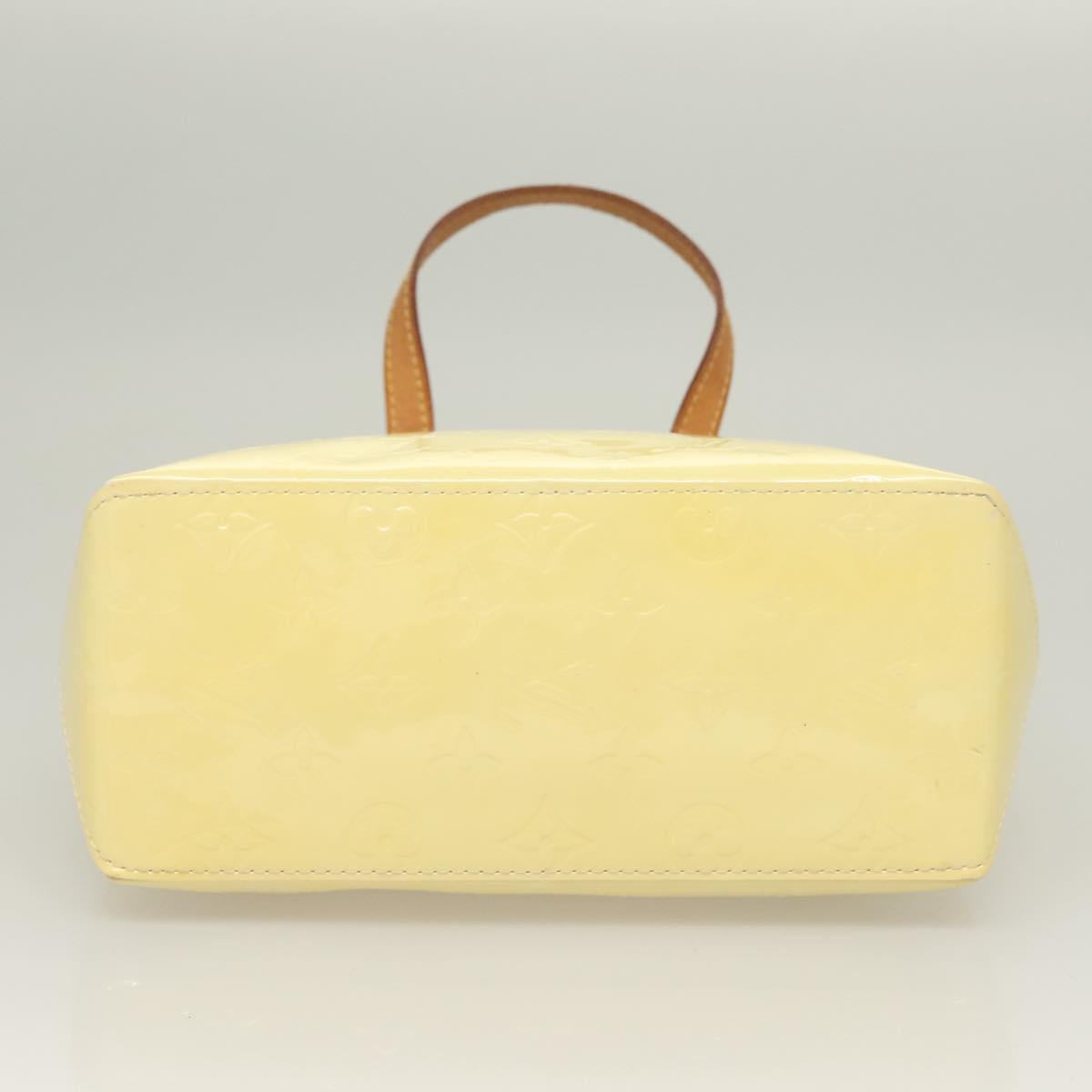 LOUIS VUITTON Monogram Vernis Reade PM Hand Bag Perle M91336 LV Auth 129822