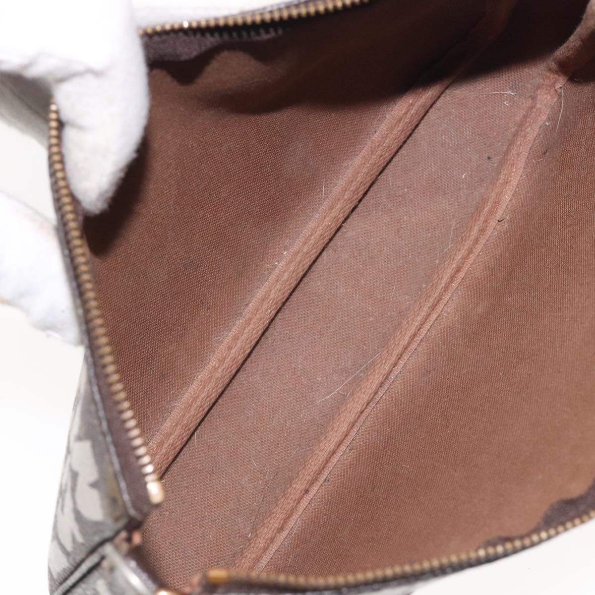 LOUIS VUITTON Monogram Graffiti Pochette Pouch Khaki M92191 LV Auth 129823