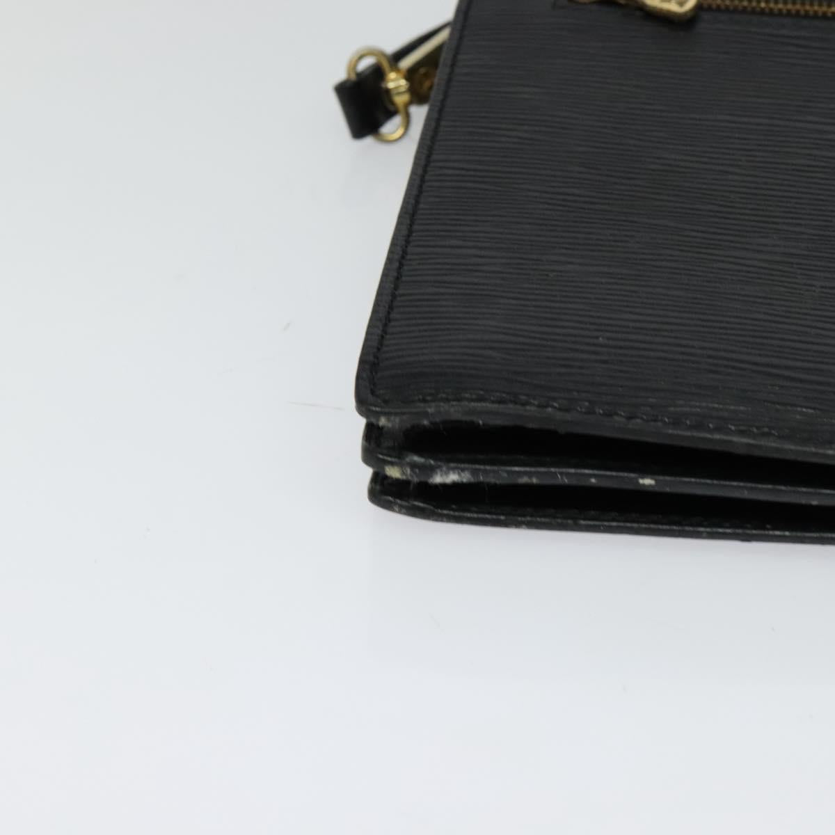 LOUIS VUITTON Epi Angian Shoulder Bag 2way Black M52112 LV Auth 129831