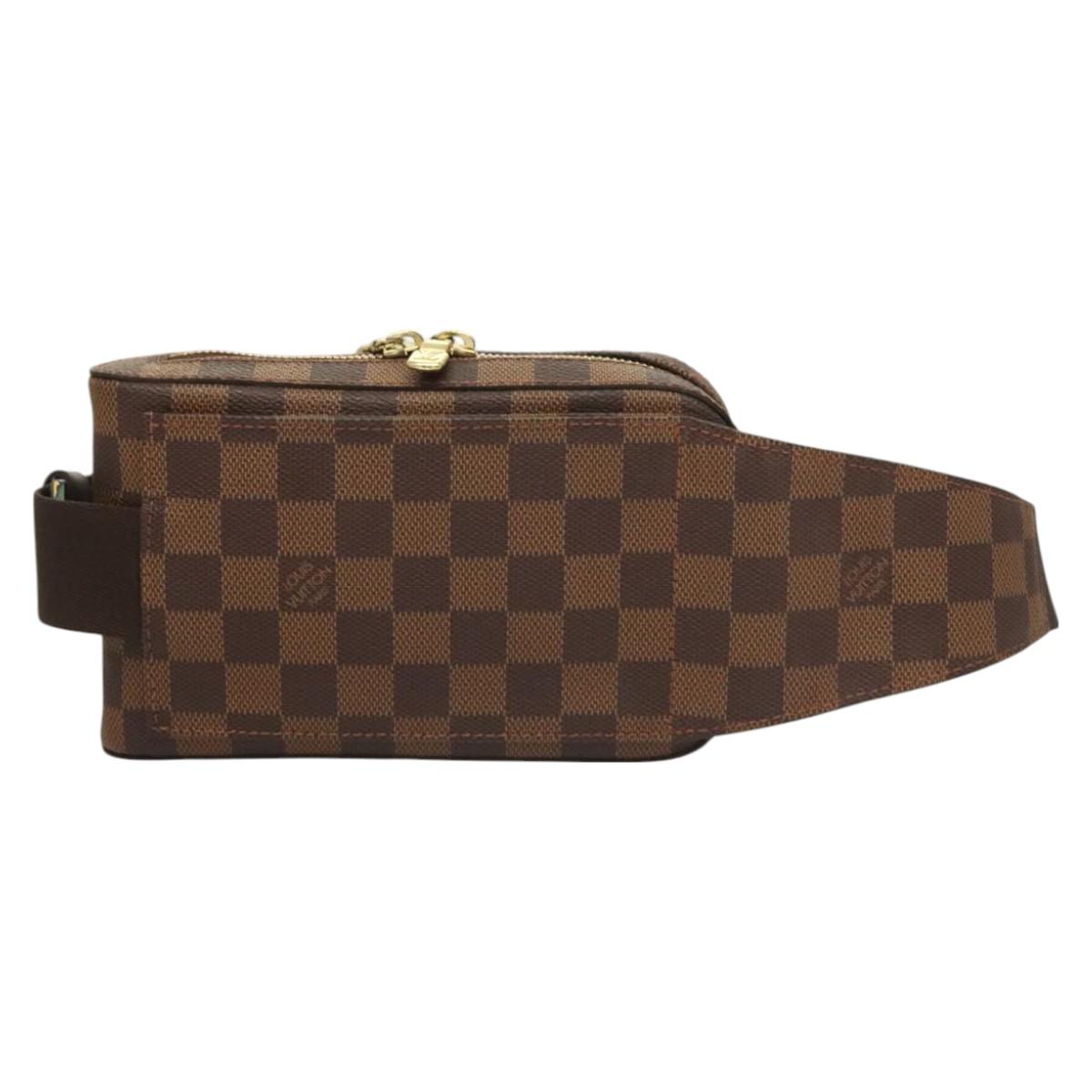 LOUIS VUITTON Damier Ebene Geronimos Shoulder Bag N51994 LV Auth 129837
