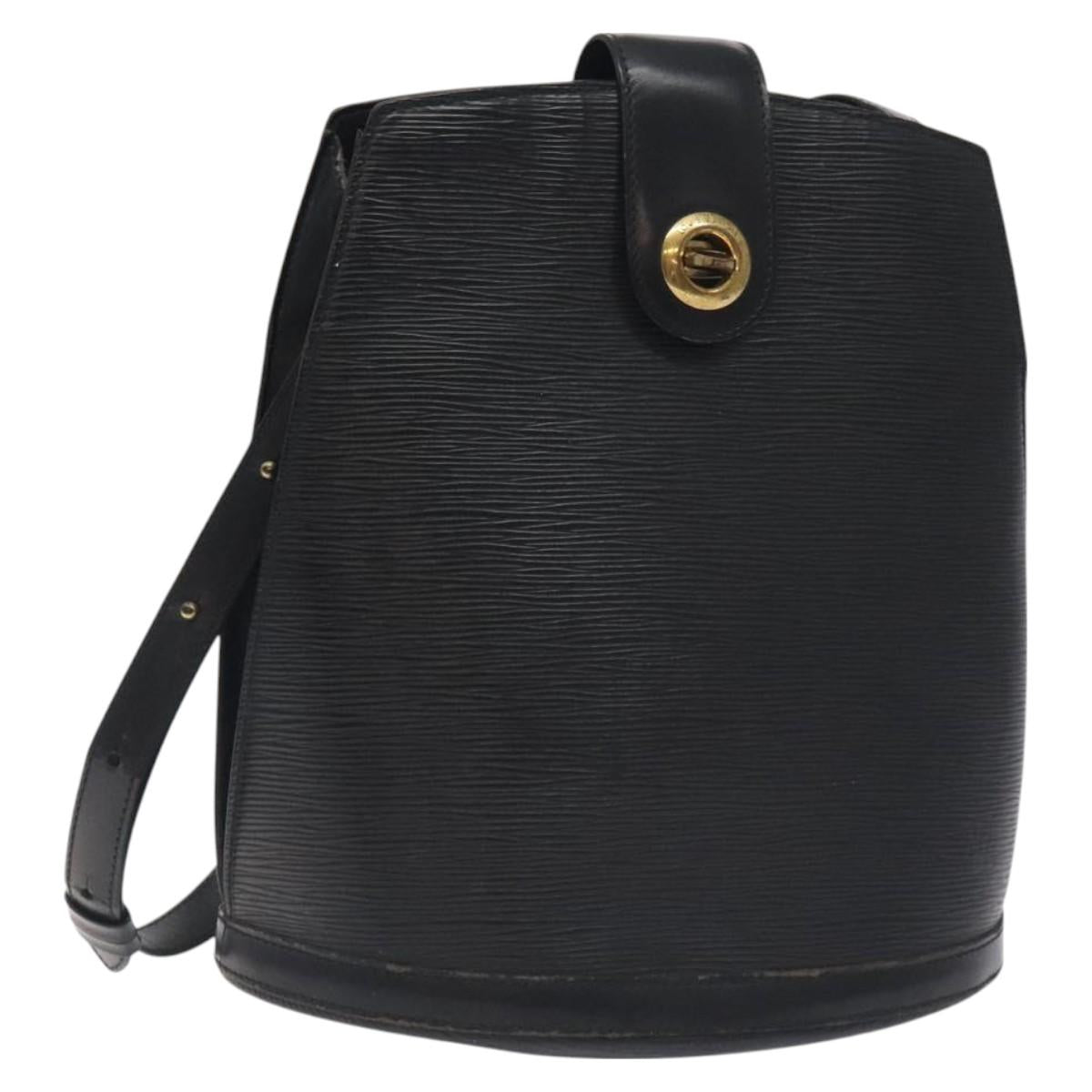 LOUIS VUITTON Epi Cluny Shoulder Bag Black M52252 LV Auth 129841