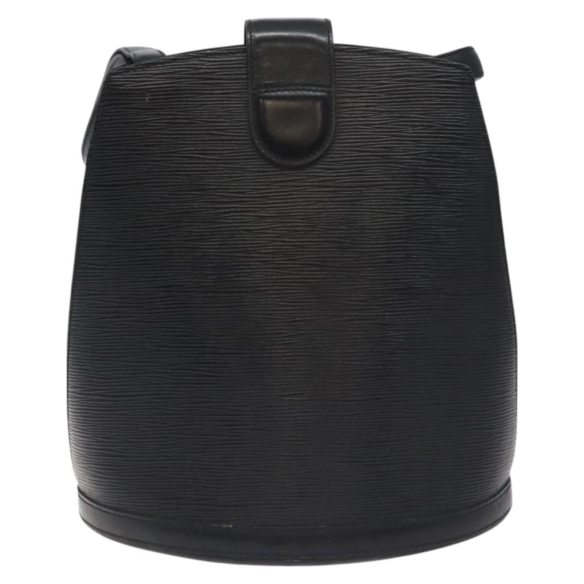 LOUIS VUITTON Epi Cluny Shoulder Bag Black M52252 LV Auth 129841