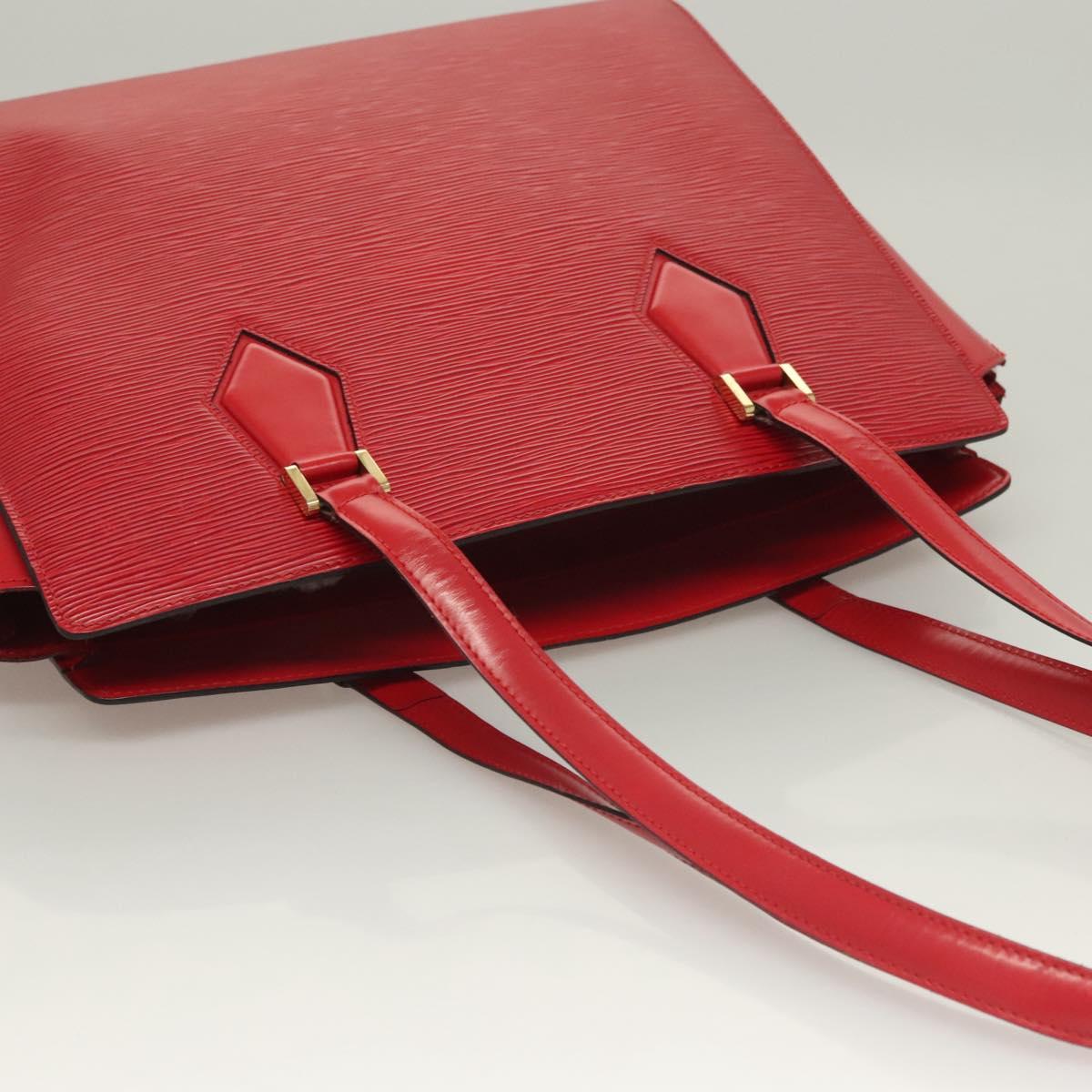 LOUIS VUITTON Epi Duplex Tote Bag Red M52427 LV Auth 129844