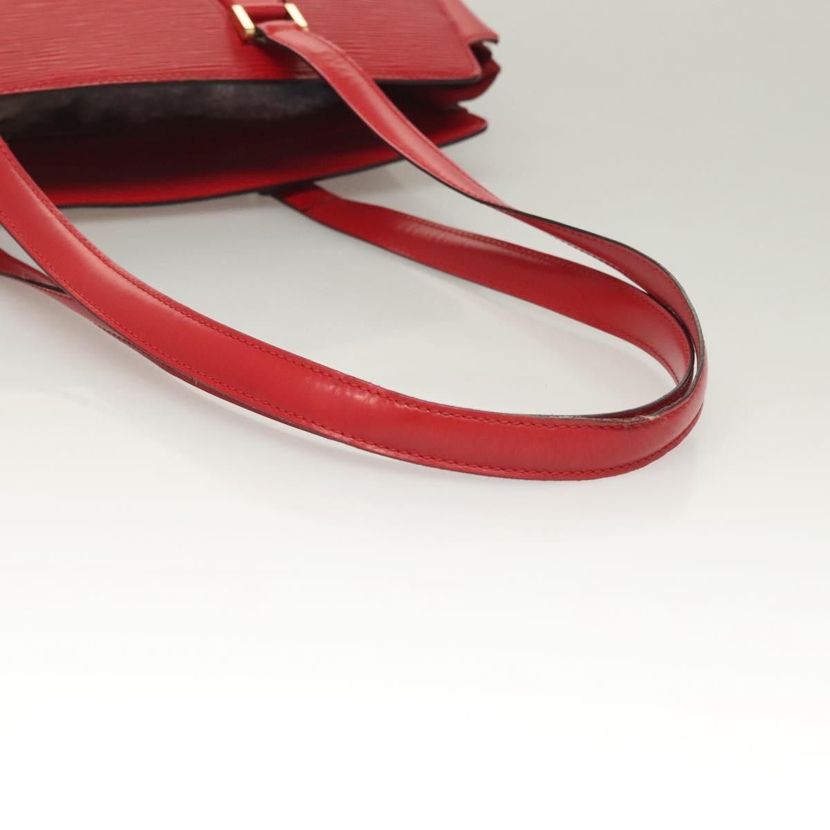 LOUIS VUITTON Epi Duplex Tote Bag Red M52427 LV Auth 129844