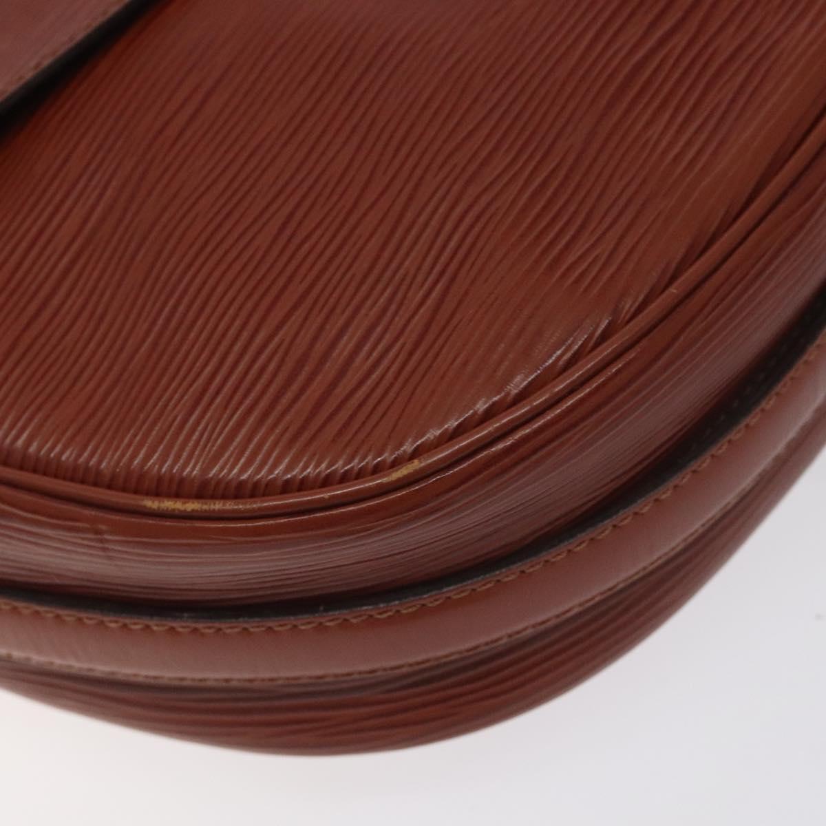 LOUIS VUITTON Epi Jeune FilleMM Shoulder Bag Brown M52153 LV Auth 129846