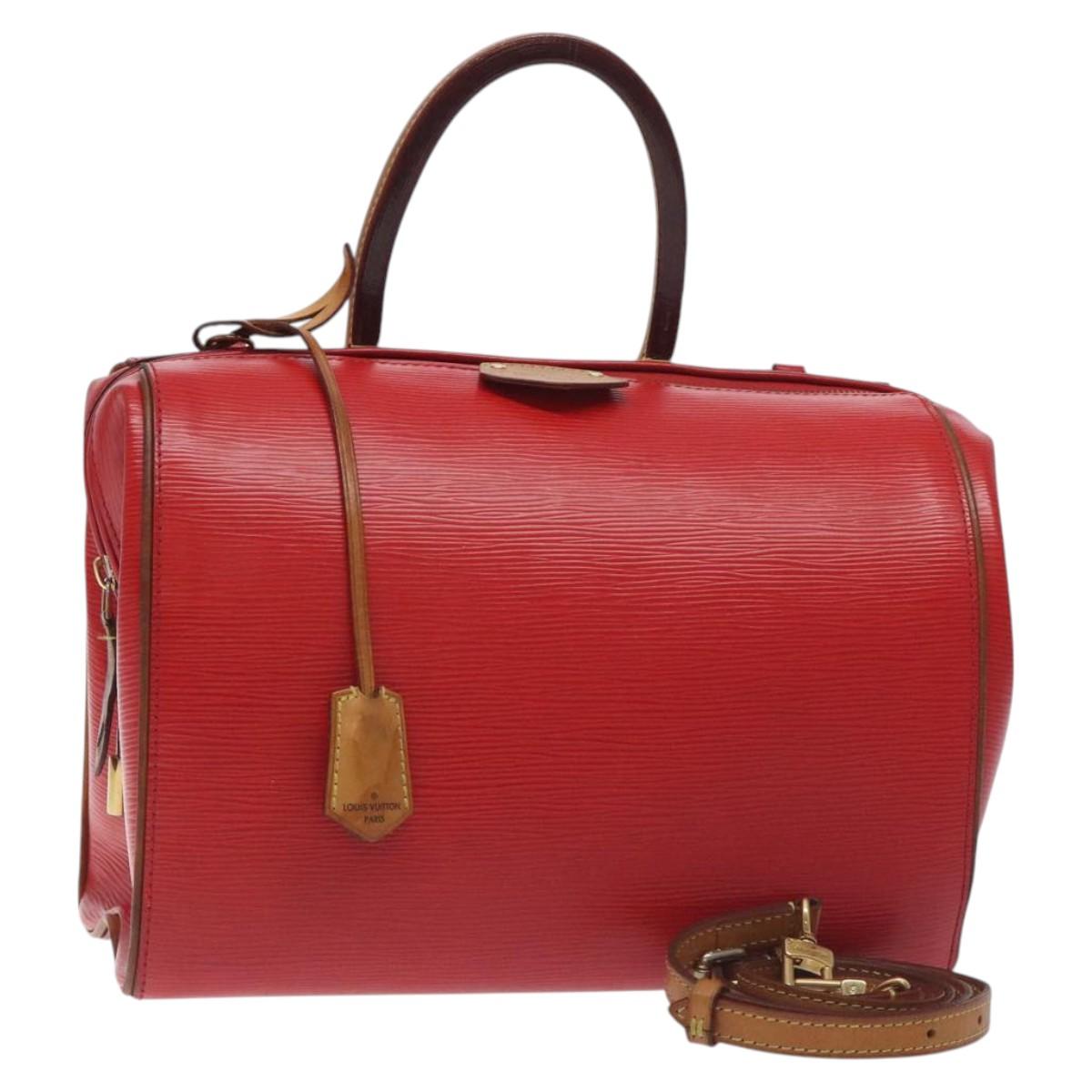 LOUIS VUITTON Epi Dock PM Hand Bag Red M93246 LV Auth 129848