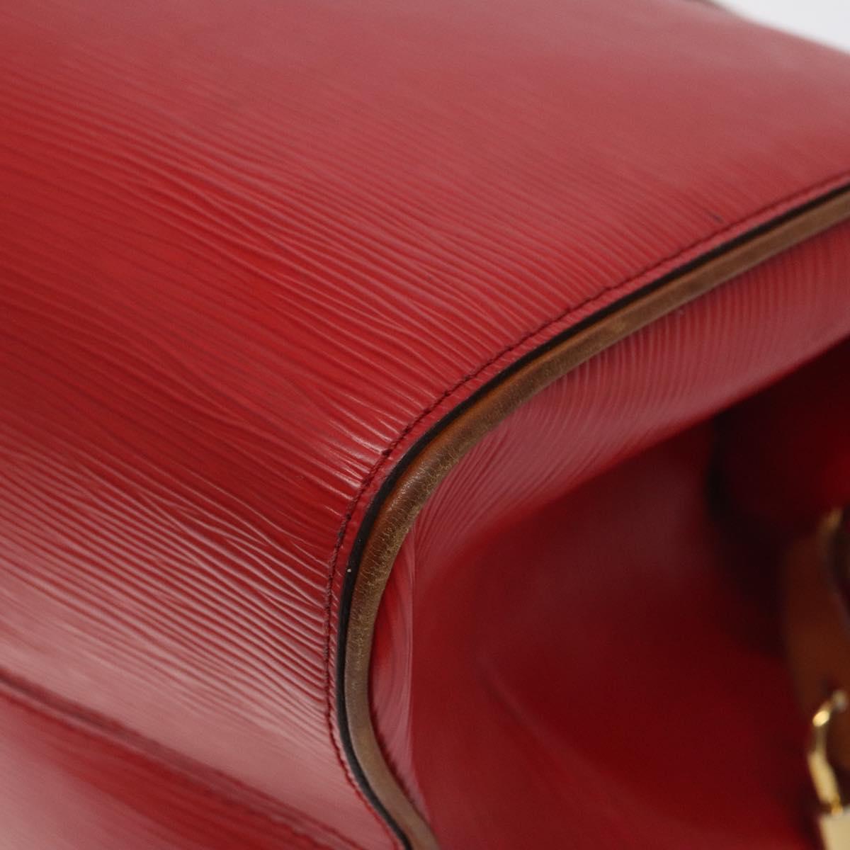 LOUIS VUITTON Epi Dock PM Hand Bag Red M93246 LV Auth 129848