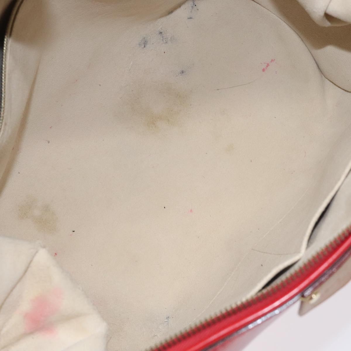 LOUIS VUITTON Epi Dock PM Hand Bag Red M93246 LV Auth 129848