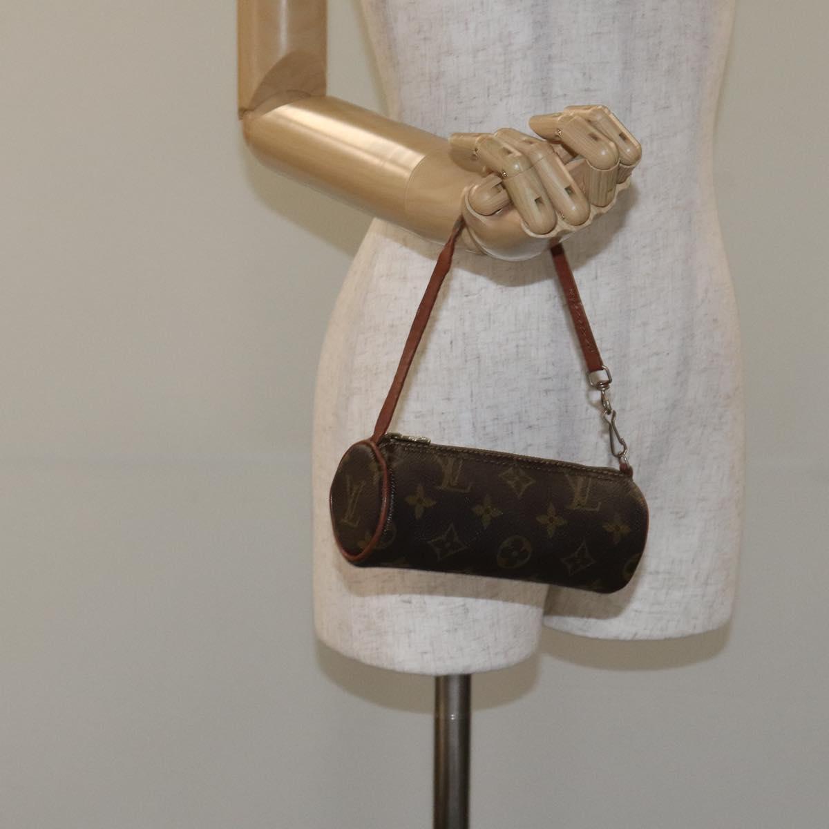 LOUIS VUITTON Monogram Papillon Pouch LV Auth 129857