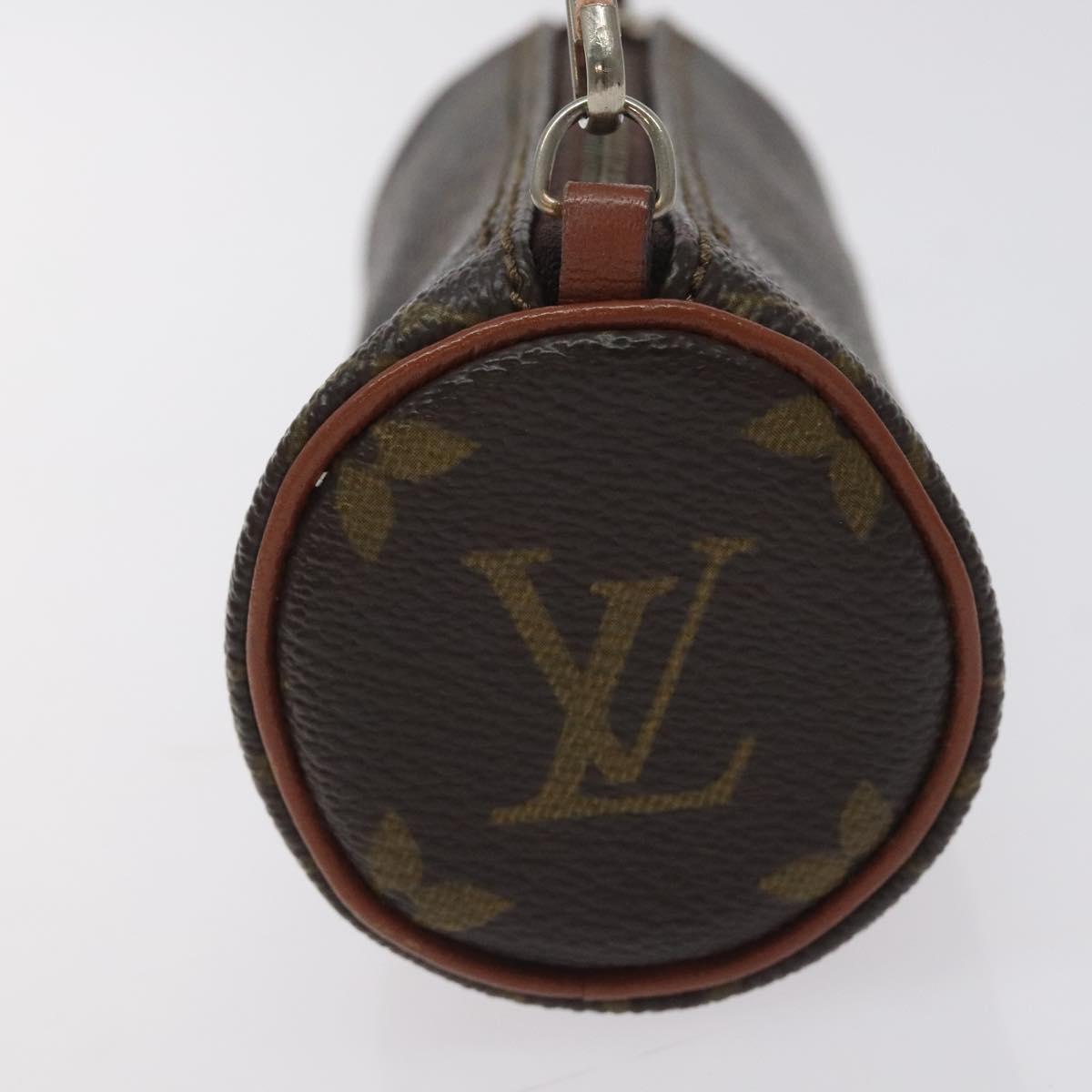 LOUIS VUITTON Monogram Papillon Pouch LV Auth 129857