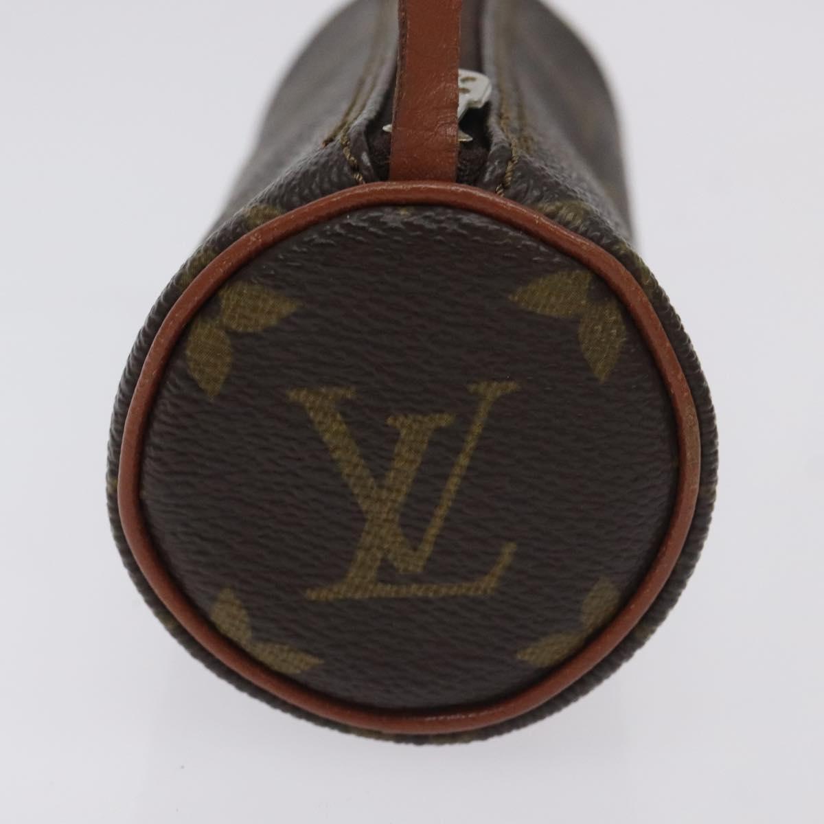 LOUIS VUITTON Monogram Papillon Pouch LV Auth 129857