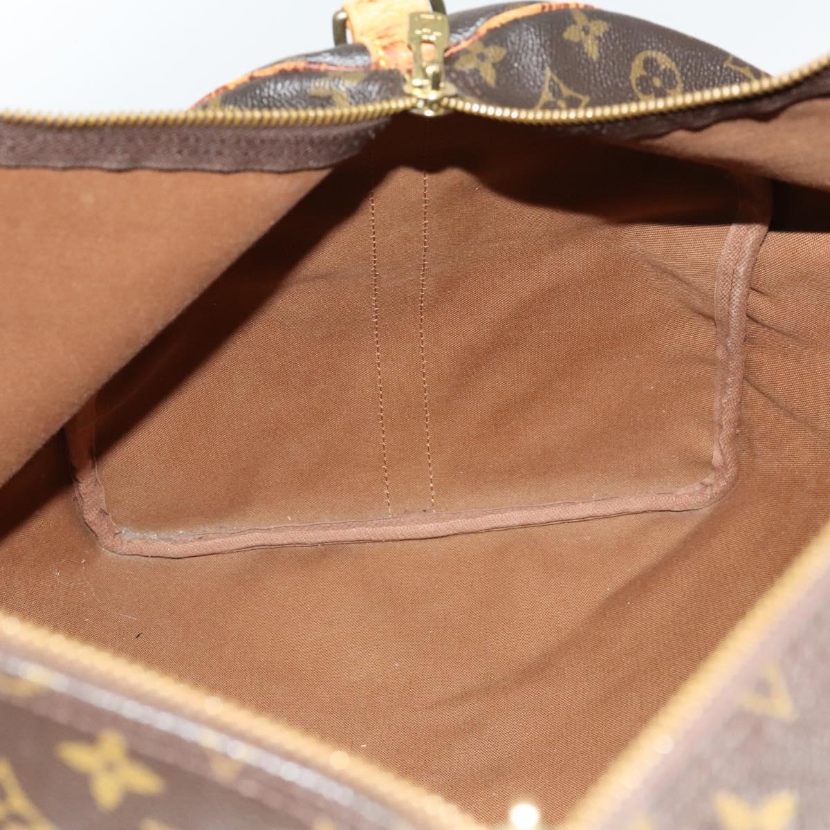 LOUIS VUITTON Monogram Keepall Bandouliere 60 Boston Bag M41412 LV Auth 129880