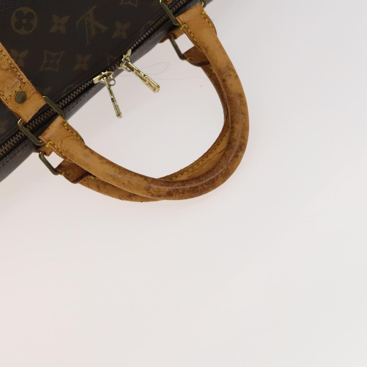 LOUIS VUITTON Monogram Keepall Bandouliere 60 Boston Bag M41412 LV Auth 129880