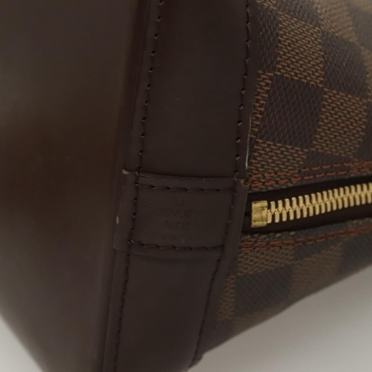 LOUIS VUITTON Damier Ebene Alma Hand Bag N51131 LV Auth 129885