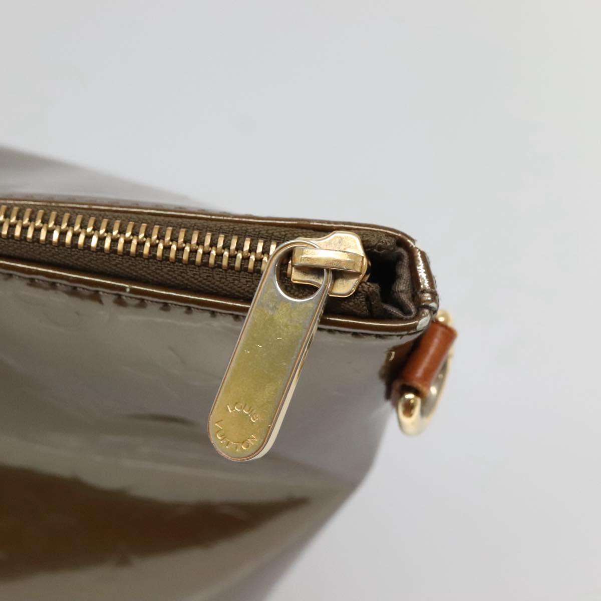 LOUIS VUITTON Monogram Vernis Bellevue GM Bag Veil bronze M93674 LV Auth 129894