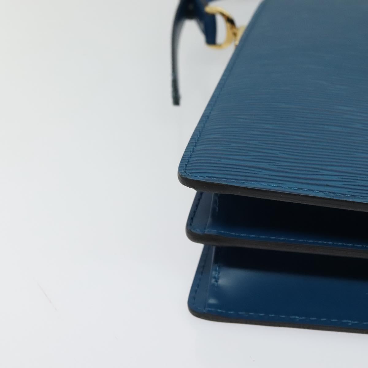 LOUIS VUITTON Epi Capuchin Shoulder Bag Blue M52345 LV Auth 129901