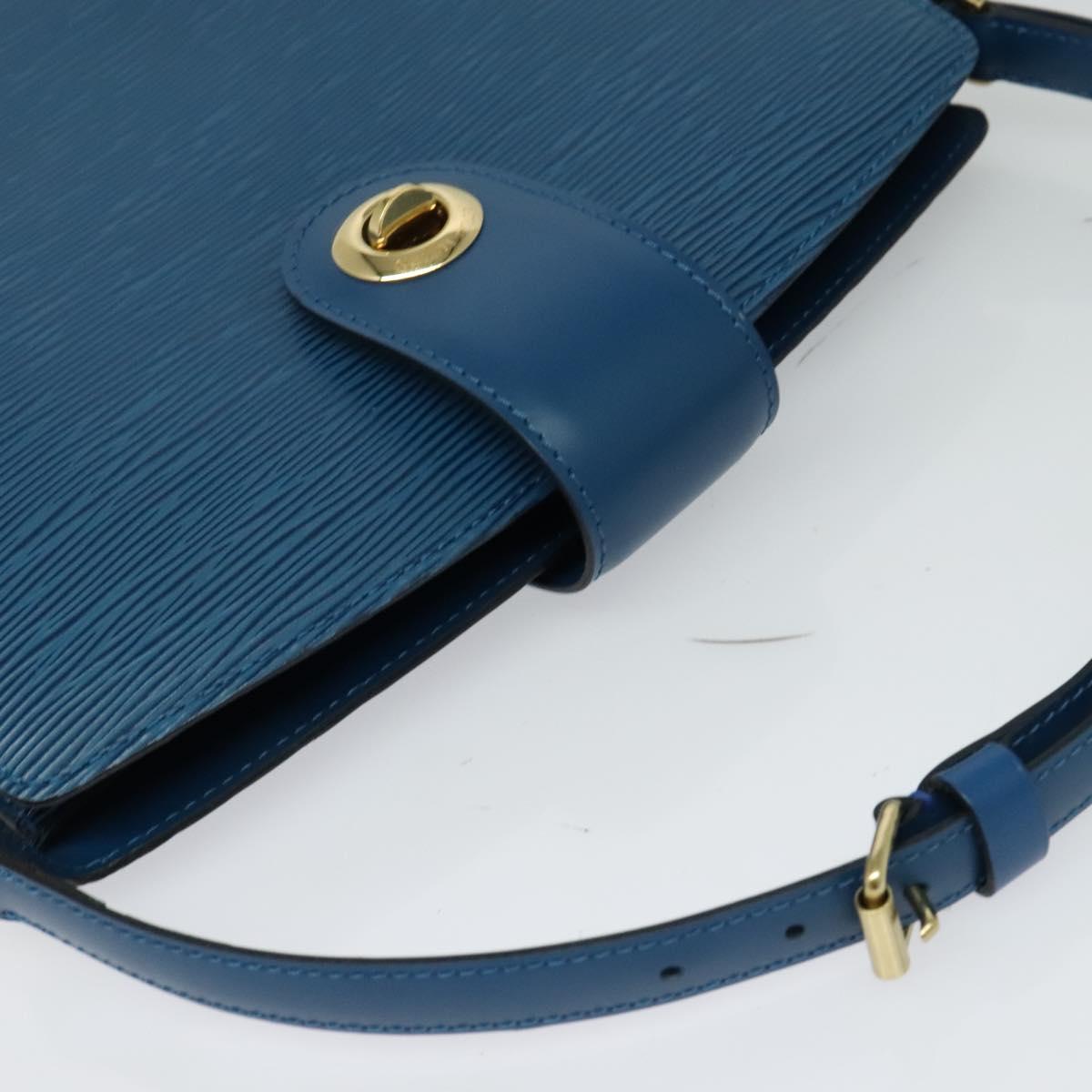 LOUIS VUITTON Epi Capuchin Shoulder Bag Blue M52345 LV Auth 129901