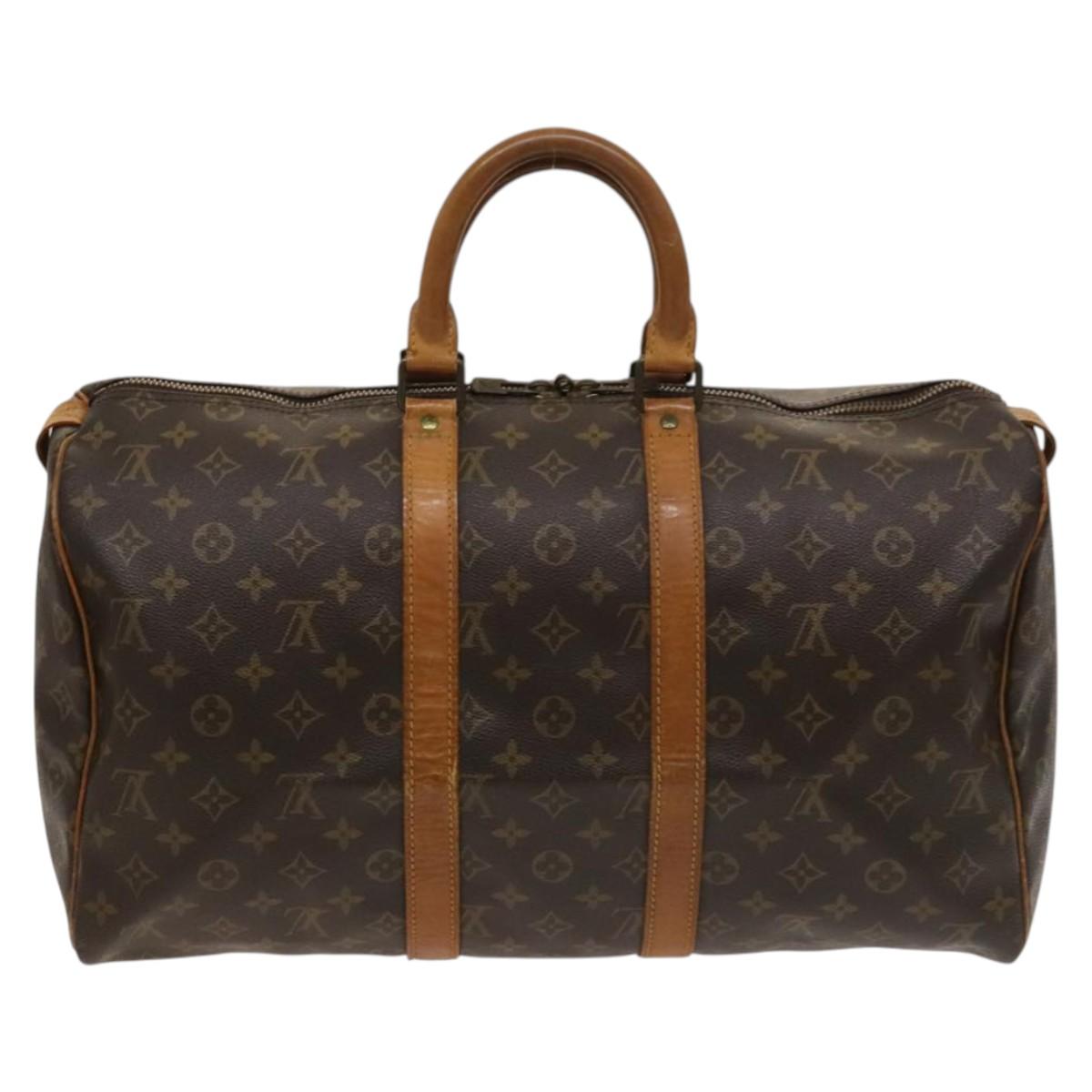 LOUIS VUITTON Monogram Keepall 45 Boston Bag M41428 LV Auth 129993