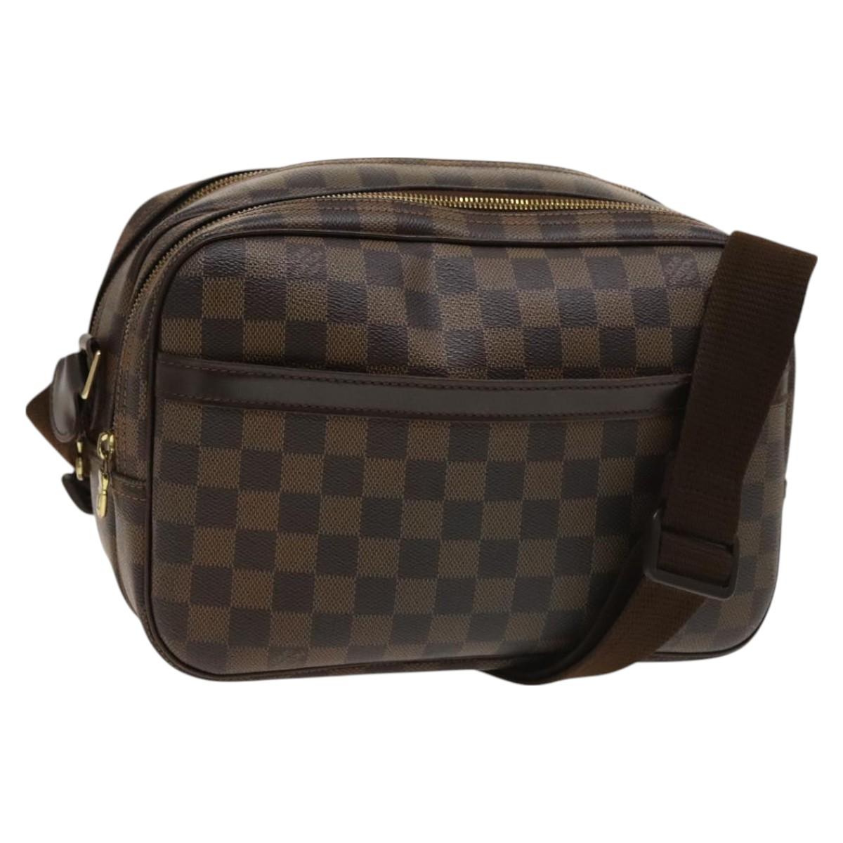 LOUIS VUITTON Damier Ebene Reporter PM Shoulder Bag N45253 LV Auth 130016