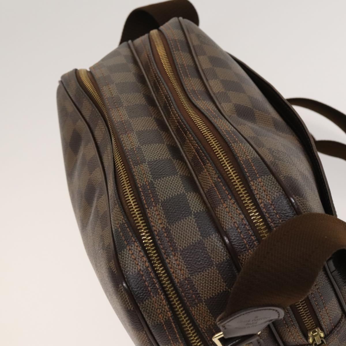 LOUIS VUITTON Damier Ebene Reporter PM Shoulder Bag N45253 LV Auth 130016