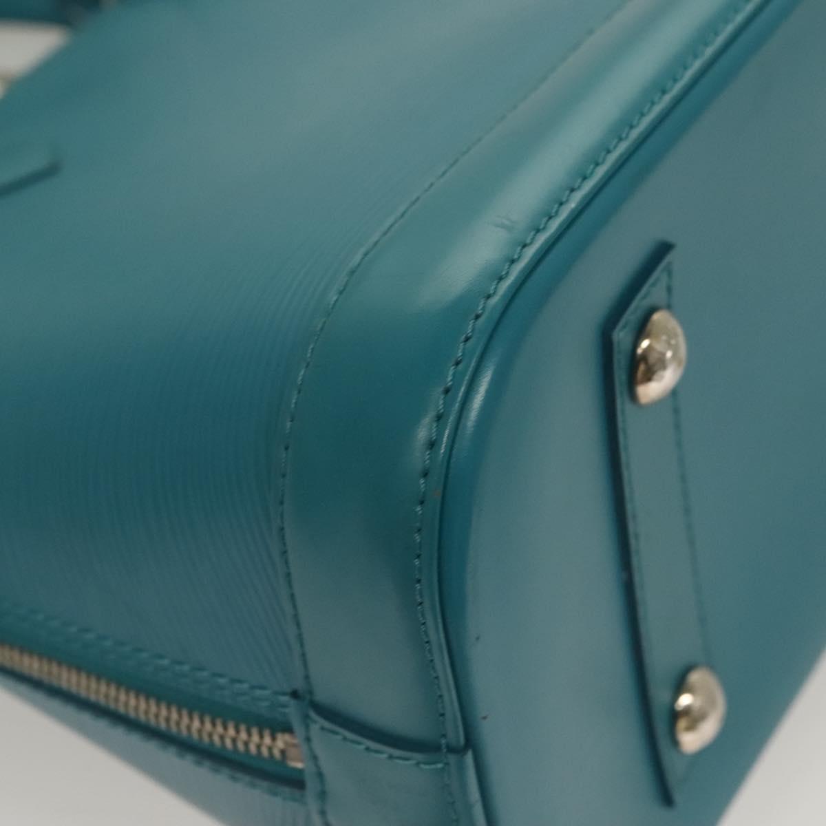 LOUIS VUITTON Epi Alma PM Hand Bag Cyan M40624 LV Auth 130038