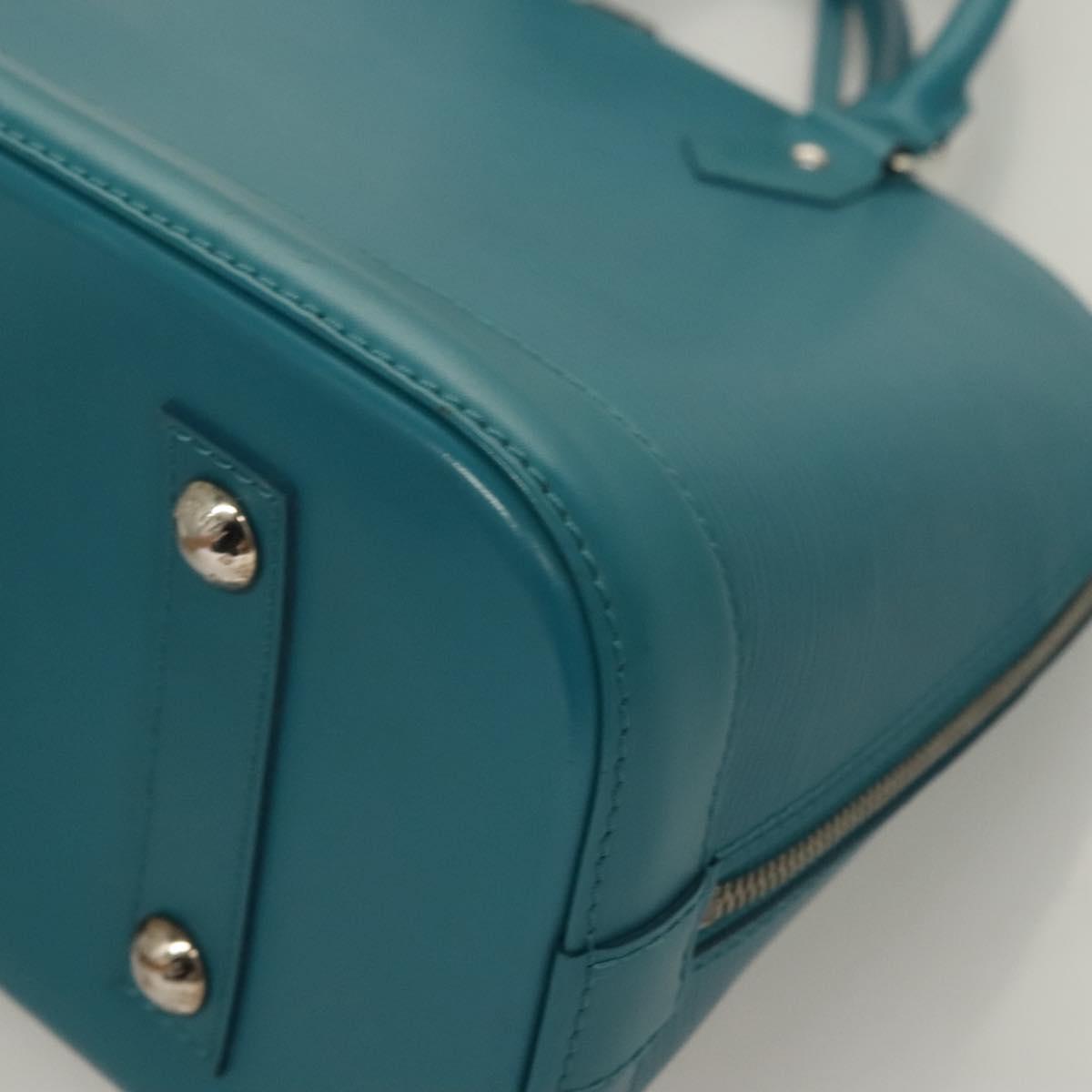 LOUIS VUITTON Epi Alma PM Hand Bag Cyan M40624 LV Auth 130038