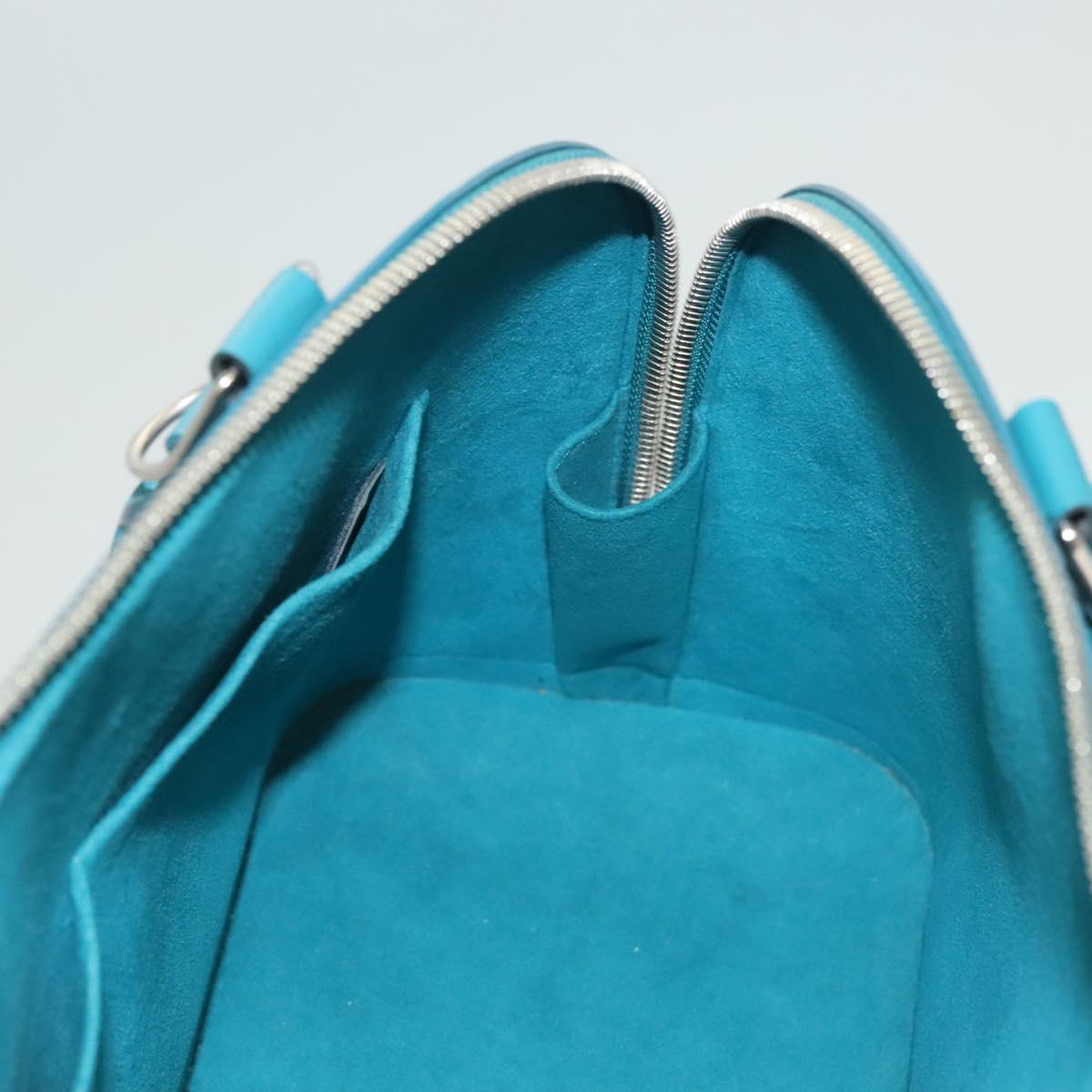 LOUIS VUITTON Epi Alma PM Hand Bag Cyan M40624 LV Auth 130038